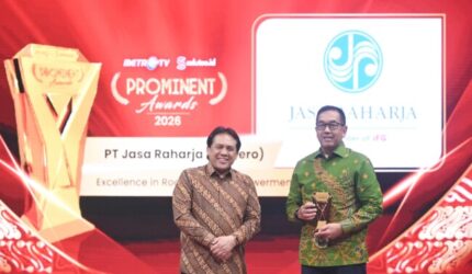 Konsisten Mendorong Keselamatan Transportasi, Jasa Raharja Raih Penghargaan "Excellent in Road Safety Empowerment" di Prominent Awards 2026  