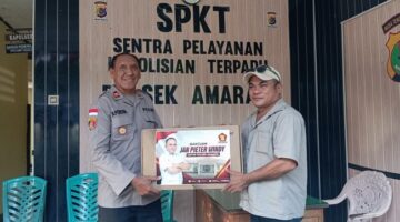 Wujud Aksi Nyata: Jan Pieter Windy Perkuat Sarana Polsek Amarasi Lewat Bantuan Komputer