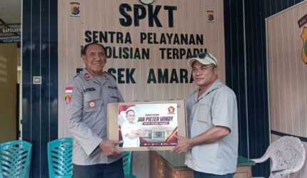 Wujud Aksi Nyata: Jan Pieter Windy Perkuat Sarana Polsek Amarasi Lewat Bantuan Komputer