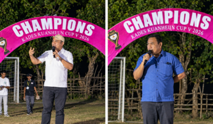 Wujud Nyata Olahraga Inklusif dan Penggerak Ekonomi Desa, Turnamen Kades Kuanheun Cup V Banjir Pujian