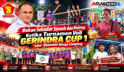 Bukan Sekadar Smash dan Bloking: Ketika Turnamen Voli Gerindra Cup 1 ‘Sihir’ Ekonomi Warga Camplong